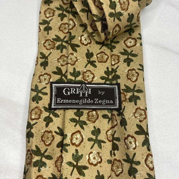 Gritti by Ermenegildo Zegna 100% silk necktie - Picture 3 of 3